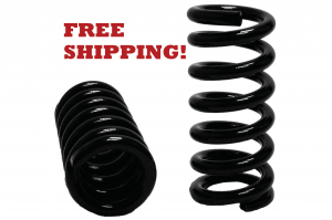 Pair of coil springs with the words "Free Shipping!"
